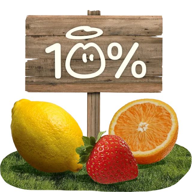 innocent logotipo con frutas a su alrededor