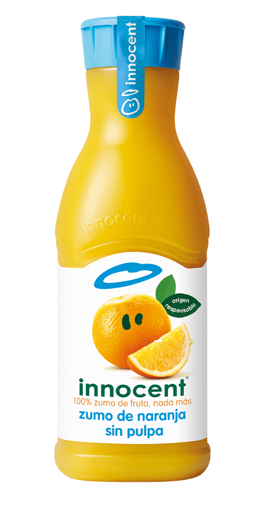 zumo de naranja sin pulpa