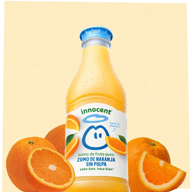  zumo de naranja sin pulpa